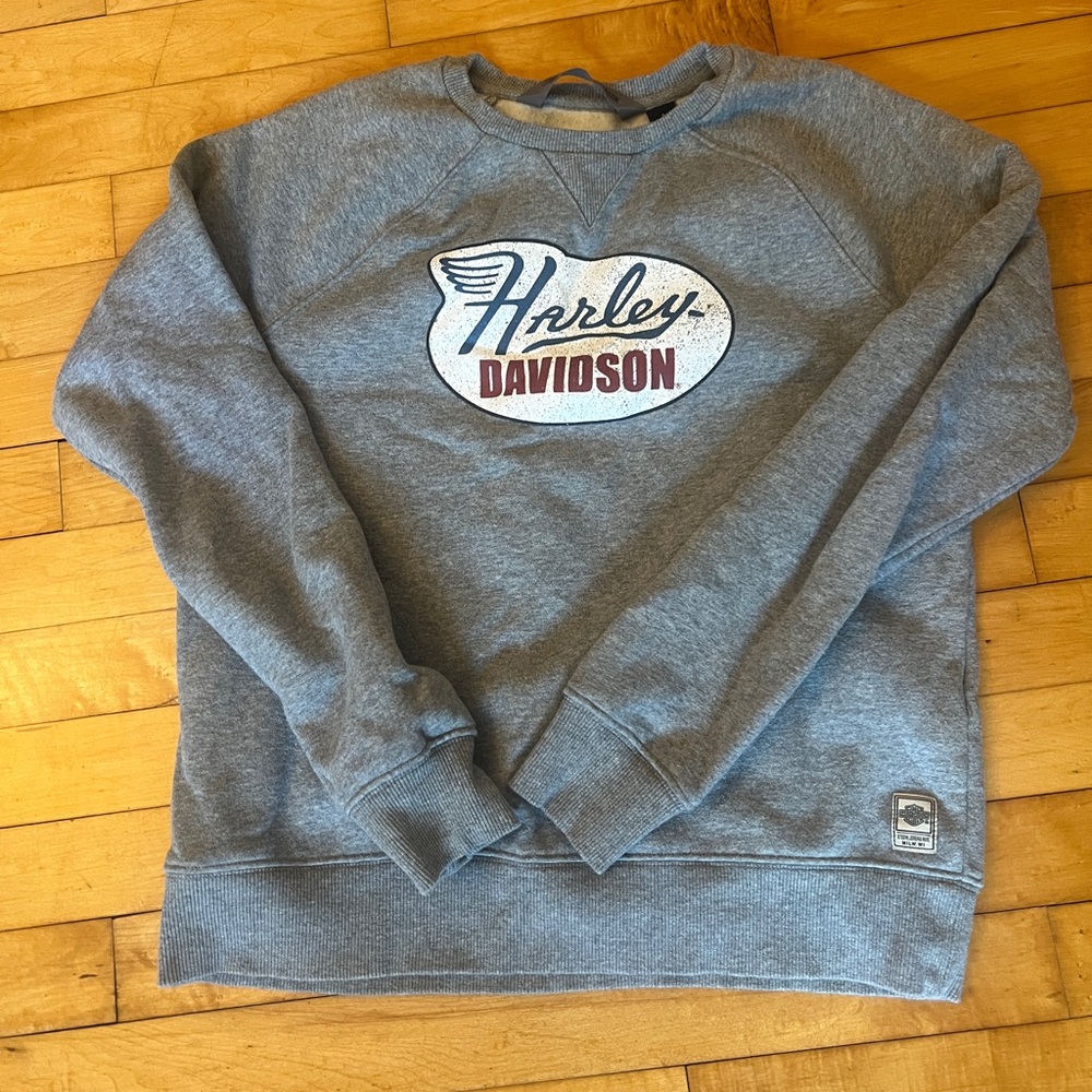 Harley-Davidson Genuine Merchandise Gray Sweatshirt, Size Small, Like New